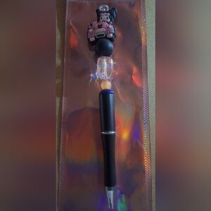 Kuromi black & pink homemade black ink pen NEW